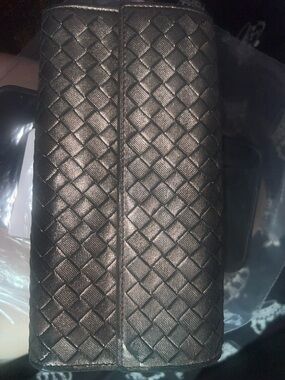 Bottega Veneta Black Intrecciato Leather Wallet